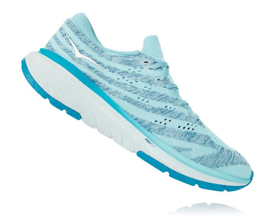 Hoka One One Womens Walking Shoes - Cavu 3 - Blue - CLOP60475